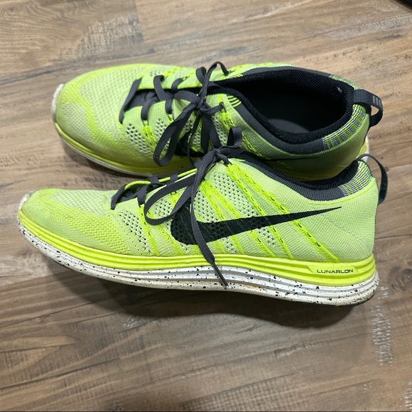 Nike Neon Flyknit Shoes - Picture 1 of 4